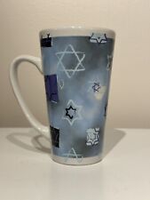 Four Star Stoneware Star of David  Jewish Hanukkah Holiday Blue Coffee Mug picture