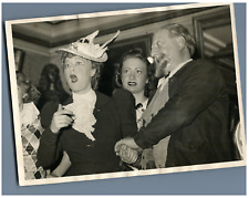 Vintage Miss Grace Moore & M. Guénot Opera Singer Silver Print T picture