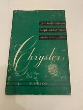 Vintage 1951 Chrysler Windsor Service Owner's Manual picture