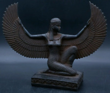 ANTIQUE WINGED STATUE Of Ancient Goddess Isis Rare Pharaonic Masterpiece Bc picture