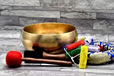 9.5 inch Tibetan Yoga Bowl-Deep Long Sound Vibration Bowl-Tibetan Handmade Bowl picture