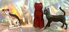 Vintage Franklin Mint Curio Cabinet Cats 1988 Lot of 4 Cinnabar German Egyptian picture