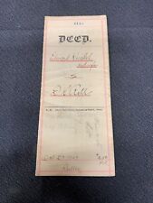 Antique 1907 Deed Papers picture