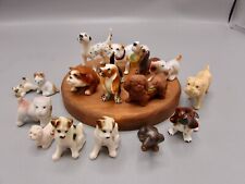 VTG 16 Figures 14 Dogs 2 Cats Under 2 inch Tall picture