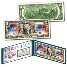 2020 PRESIDENT - DONALD TRUMP vs JOE BIDEN Combo U.S. Legal Tender $2 Bill picture
