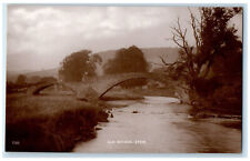 1925 Old Bridge for Pack-Horses Stow Scotland Vintage RPPC Photo Postcard picture
