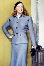 DEANNA DURBIN 24x36 inch Poster STUNNING IN SUIT AND BERET  picture