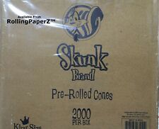 Skunk Brand King Size Pre Rolled Hmp Cones Bulk 2000 Count Dispensary Supply picture