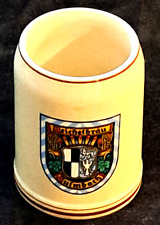 Vintage West Germany Beer Stein porcelain/pottery 6.5 inches tall picture