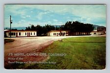 Canon City CO, J's Motel, Colorado Vintage Postcard picture