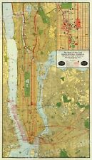 New York City 1918 Subway Map MTA Historic Map - 14x24 picture