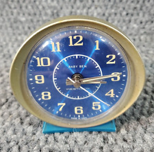 Vintage BABY BEN Westclox Alarm Clock Model 11066 Blue Wind Up picture