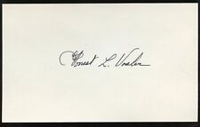 Forrest Vosler d1992 signed autograph 3x5 cut MOH Recipient USAAF WWII BAS picture
