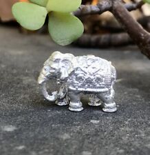 925 Silver Hindu Religious Solid Elephant Hathi Idol Statue 10.2 gm, rahu remedy picture