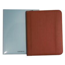 Leeman Zippered Brown Supple Leather Tuscany™ Tech Padfolio picture