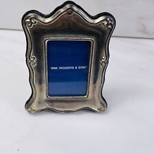 Vtg WM Rogers & Son Silver Plated Photo Picture Frame Small f/ Wallet Size Photo picture
