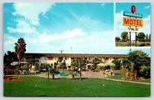 California Tulare Tagus Ranch Motel Vintage Postcard picture