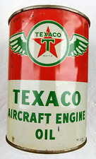 Texaco Aircraft Engine Oil Quart Can Original picture