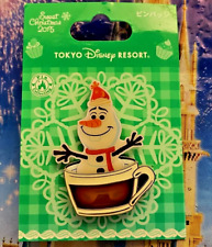 ☃️ RARE Olaf Hot Cocoa Pin - 2015 Sweet Celebration Tokyo Disneyland Slider Pin picture