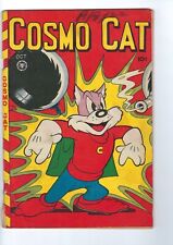 Rare Cosmo Cat #10 October 1947 Golden Age Comic Canada USA Mental Health Hero picture