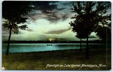 Postcard - Moonlight on Lake Harriet - Minneapolis, Minnesota picture