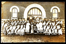 Antique Photo Postcard Picture Costume Organization Fraternal Order Uniform RPPC picture