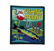 BSA Licensed Fishing Derby 3 Inch Patch AV0036 F6D3H picture