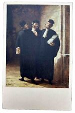 Honore Daumier postcard. Three Lawyers. Phillips Gallery Washington DC. Vintage. picture