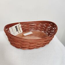 Longaberger 2010 Medium Cresent Basket in Spice+Protector KITCHEN TABLE BUFFET picture