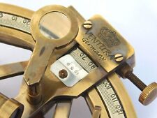 Nautical Ship Celestial Instrument Solid Brass Marine Sextant Astrolabe Antique picture