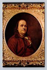 Benjamin Franklin, Portrait, People, Antique, Vintage Souvenir Postcard picture