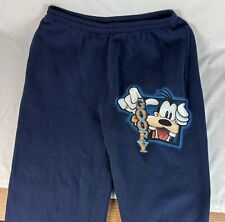 Vintage 90s Disney Goofy Sweatpants Made in USA Cartoon Navy Blue Men’s 3XL picture