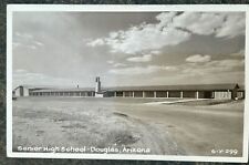 Douglas Arizona. Real Photo Postcard. Senior High school. RPPC picture
