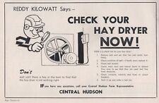 Reddy Kilowatt art  Central Hudson Electric Co. NY   1957 vintage print ad picture