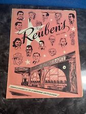 Menu from Reuben's Restaurant New York for 1969. picture