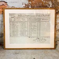 Antique Document Logbook Of Fishwives Hall New Of Marseille, 1826 picture