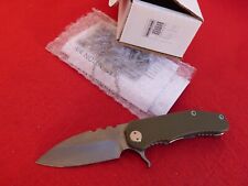 Medford 187F Frame Lock Flipper Knife Bronze Ti Tumbled (3.4