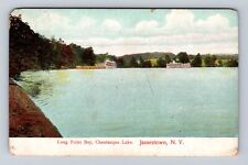 Jamestown NY-New York, Chautauqua Lake, Long Point Bay, Antique Vintage Postcard picture