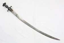 Antique Sword Wootz Faulad Sakela Damascus Steel Blade Handmade Old Handle D177 picture
