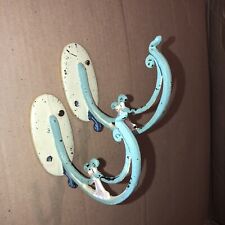 Hanging Wall Hooks Two Antique Metal ￼fun picture