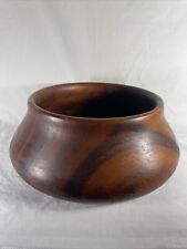 RARE 60's Vintage George Briards LARGE Teak Wooden Serving Bowl Haiti -Poi Pot- picture