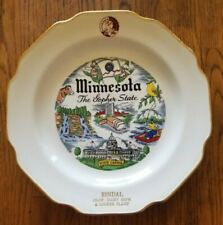 Vintage 1958 Minnesota Centennial Rindal Co-op Dairy Ass'n Souvenir Plate 10