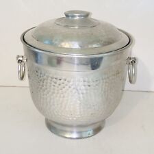 Vintage Hammered Aluminum Ice Bucket Made in Italy by Ray Model BT150 picture