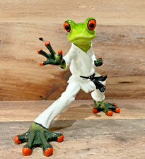 Froggy Black Belt: Tae Kwon Do Polyresin Frog Figurine - 5
