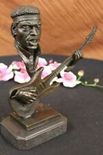 10 Inch Guitar Player Decorative Figurine, Solid Bronze Good Quality Figure Deal picture
