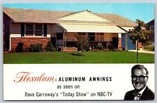 Postcard Flexalum Aluminum Awnings seen on Dave Garroway's Today Show NBC-TV B56 picture