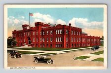 Jacksonville FL-Florida, Armory Building, Automobiles, Antique, Vintage Postcard picture