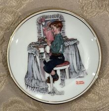 Norman Rockwell Miniature Collector’s Plate  “SECRETS” Vintage D1-28 picture