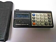 RARE VINTAGE CASIO MEMORY 8R CALCULATOR WITH PROTECTIVE SLEEVE / CASE picture