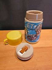Vintage E.T. Extra-Terrestrial LUNCHBOX Replacement THERMOS 1982 Movie ET w/ LID picture